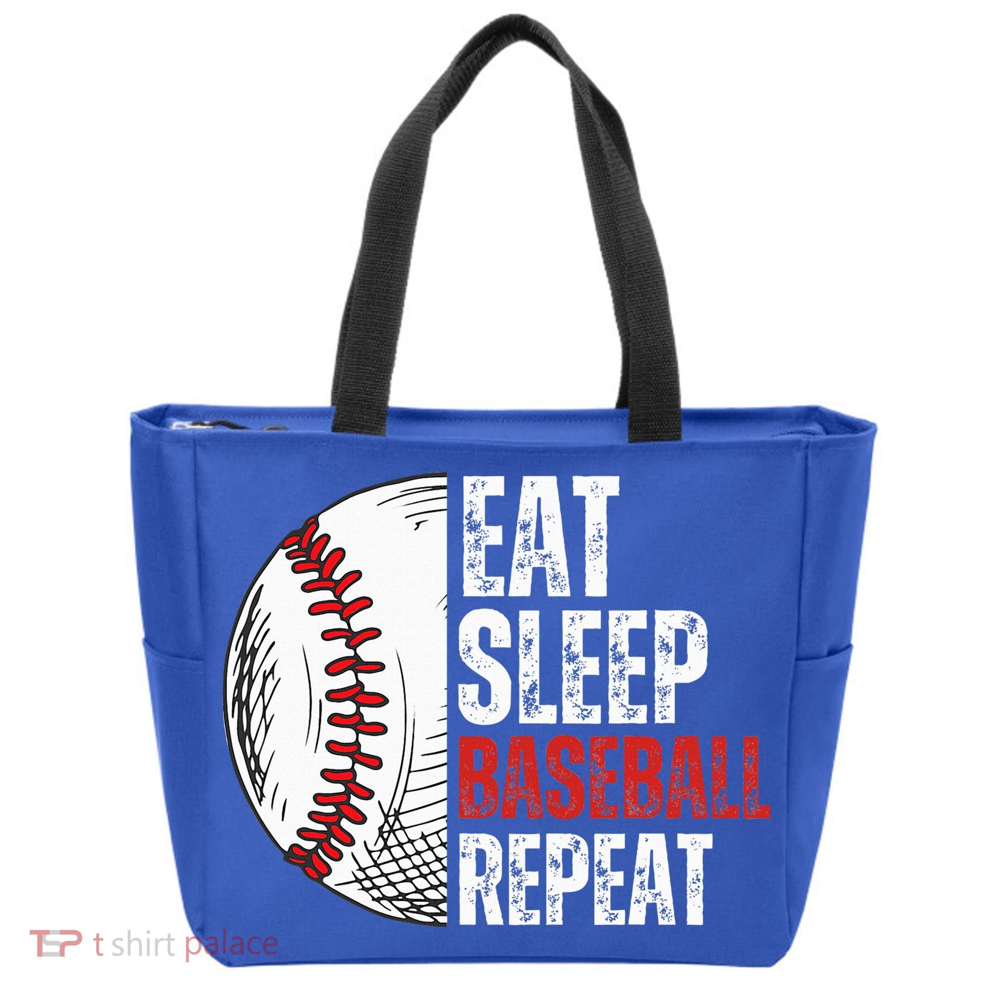 Eat Sleep Baseball Repeat Funny Baseball Players Tote Bag