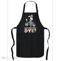 Easter Skeleton Bunny But Did You Dye Funny Spring Egg Apron thumb 0
