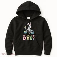 Easter Skeleton Bunny But Did You Dye Funny Spring Egg Kids Hoodie thumb 0