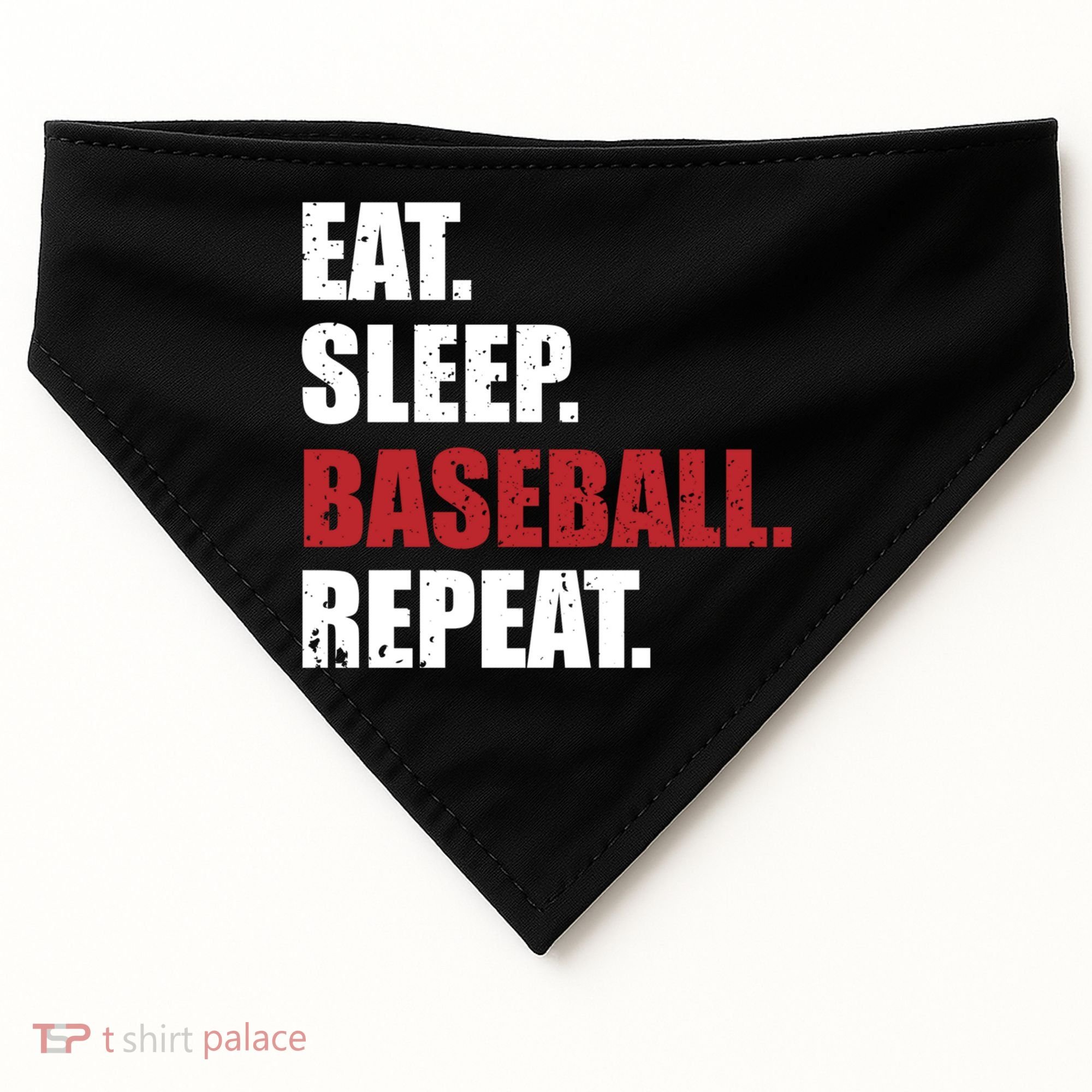 Eat Sleep Baseball Repeat Hoodie USA-Made Doggie Bandana