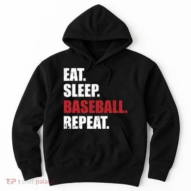 Eat Sleep Baseball Repeat Hoodie Hoodie