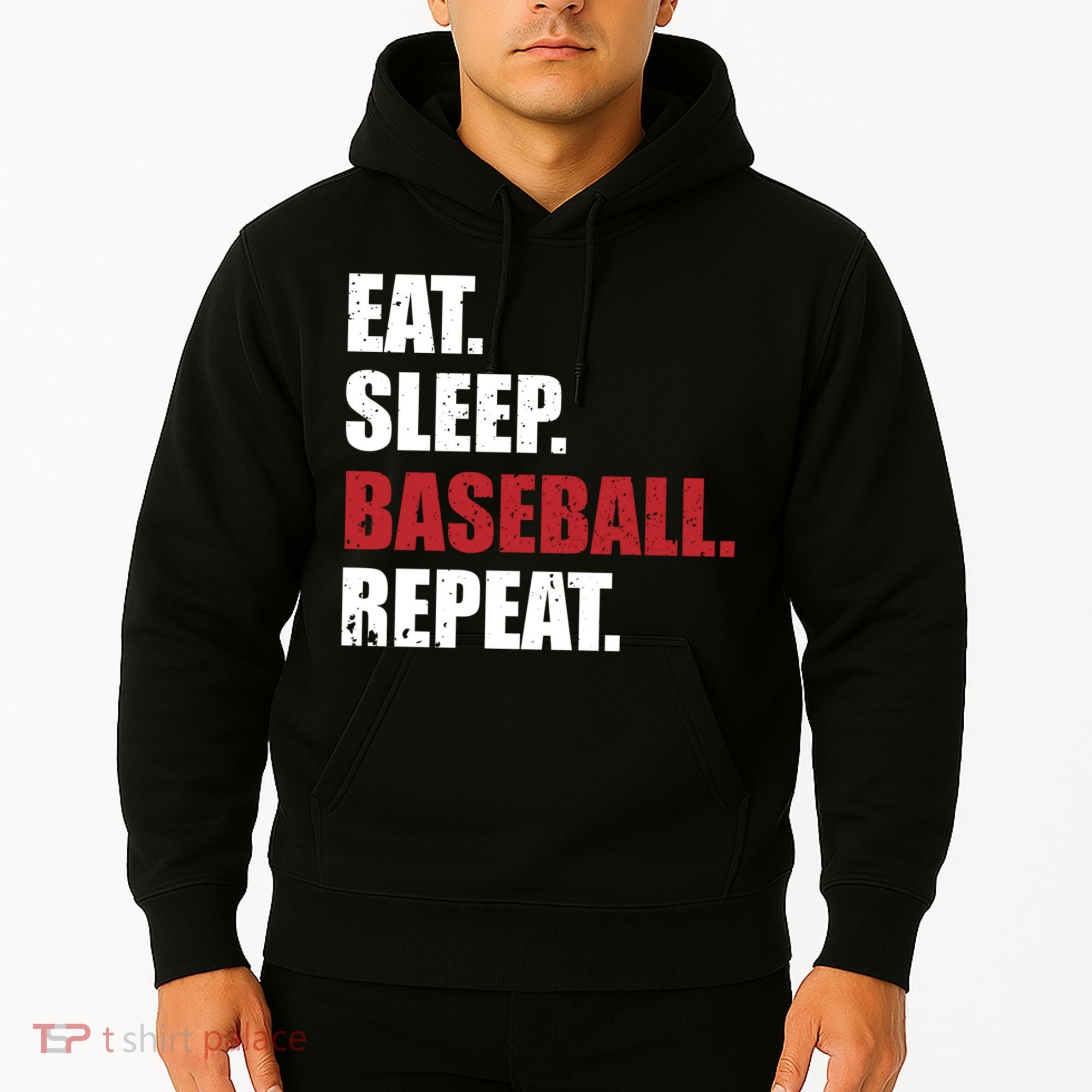 Eat Sleep Baseball Repeat Hoodie Hoodie