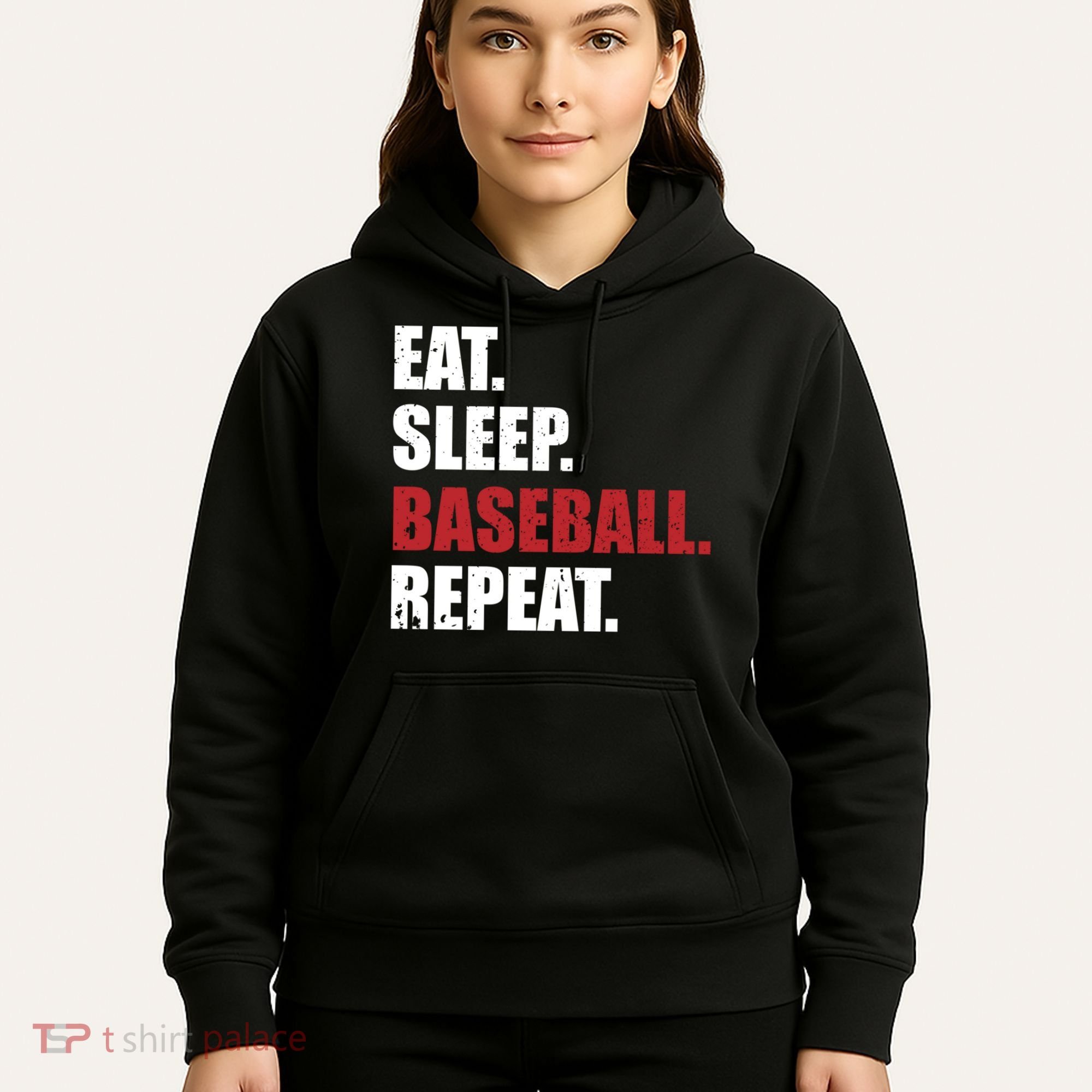 Eat Sleep Baseball Repeat Hoodie Hoodie