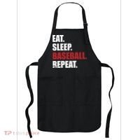 Eat Sleep Baseball Repeat Hoodie Apron thumb 0
