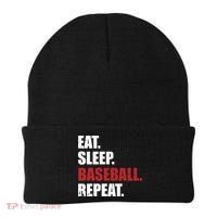 Eat Sleep Baseball Repeat Hoodie Beanie thumb 0