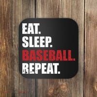 Eat Sleep Baseball Repeat Hoodie Coaster thumb 0