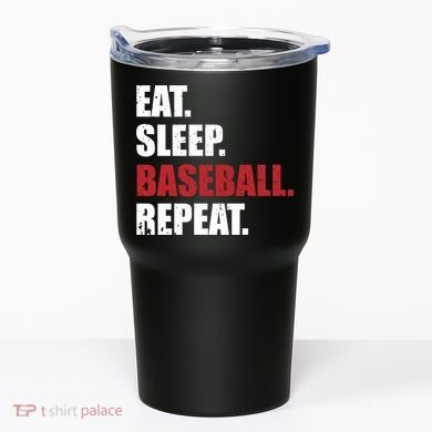 Eat Sleep Baseball Repeat Hoodie Tumbler