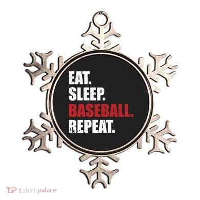 Eat Sleep Baseball Repeat Hoodie Ornament
