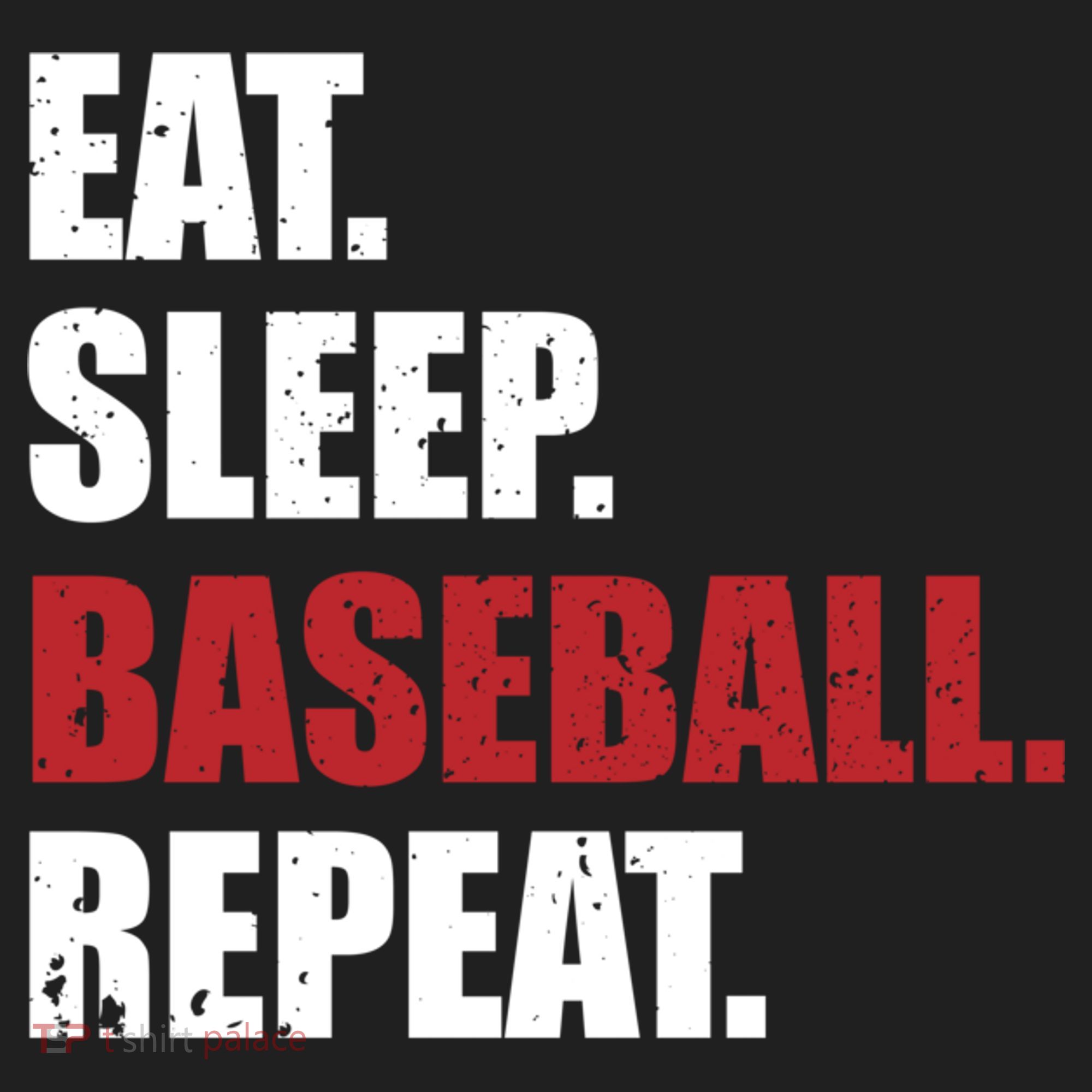 Eat Sleep Baseball Repeat Hoodie Hat