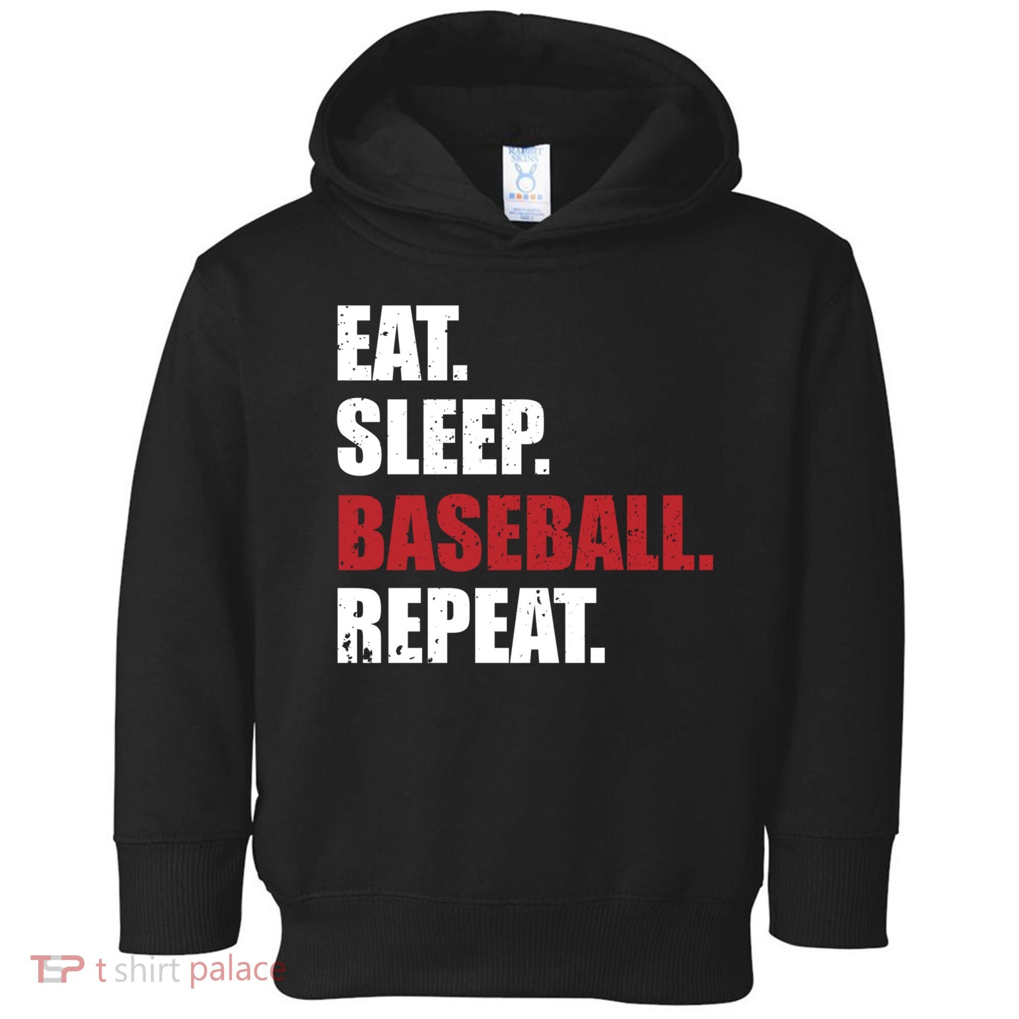 Eat Sleep Baseball Repeat Hoodie Toddler Hoodie