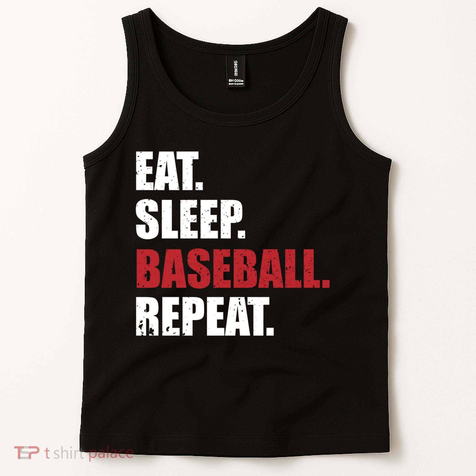 Eat Sleep Baseball Repeat Hoodie Tank Top