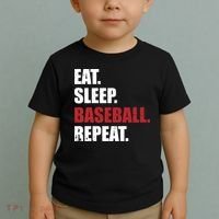 Eat Sleep Baseball Repeat Hoodie Toddler T-Shirt thumb 2