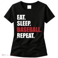 Eat Sleep Baseball Repeat Hoodie Women's T-Shirt thumb 0