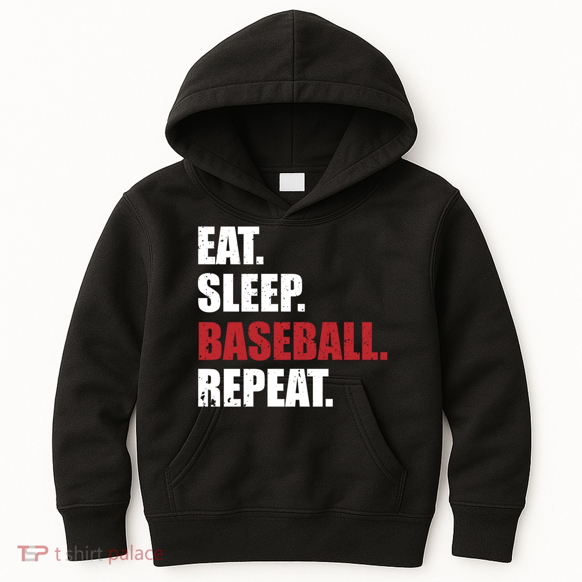 Eat Sleep Baseball Repeat Hoodie Kids Hoodie