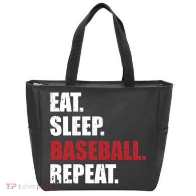 Eat Sleep Baseball Repeat Hoodie Tote Bag