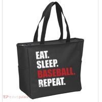 Eat Sleep Baseball Repeat Hoodie Tote Bag thumb 2