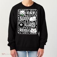 Eat Sleep Billiards Repeat Billiards Lover Outfit Women's Sweatshirt thumb 0