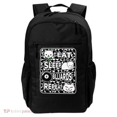 Eat Sleep Billiards Repeat Billiards Lover Outfit Backpack