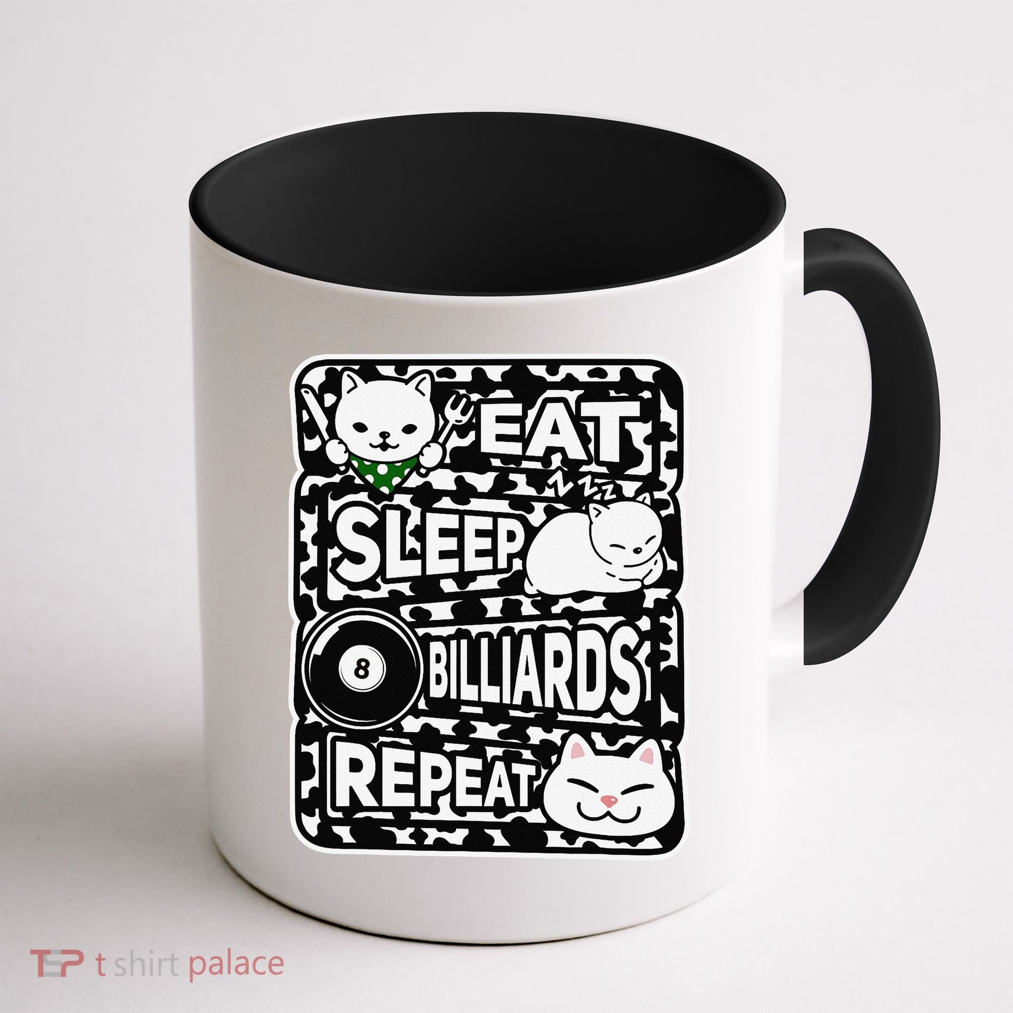 Eat Sleep Billiards Repeat Billiards Lover Outfit Coffee Mug