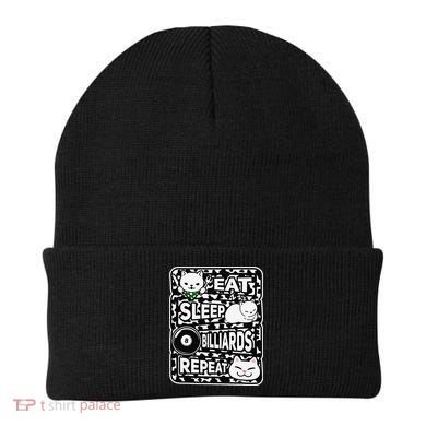 Eat Sleep Billiards Repeat Billiards Lover Outfit Beanie
