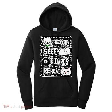Eat Sleep Billiards Repeat Billiards Lover Outfit Women's Hoodie