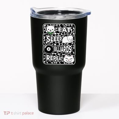 Eat Sleep Billiards Repeat Billiards Lover Outfit Tumbler