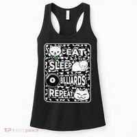 Eat Sleep Billiards Repeat Billiards Lover Outfit Women's Tank Top thumb 0