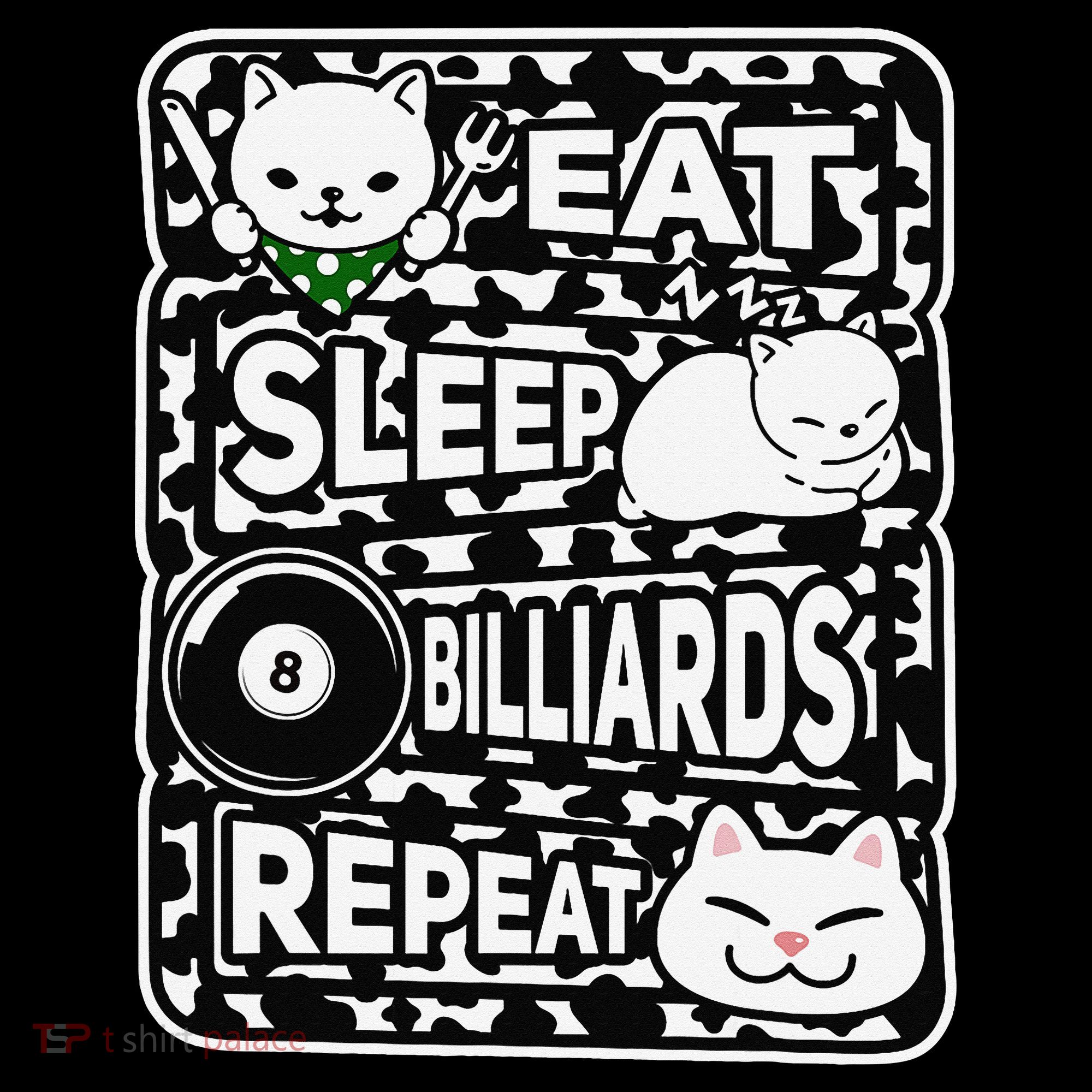 Eat Sleep Billiards Repeat Billiards Lover Outfit Baby Bodysuit