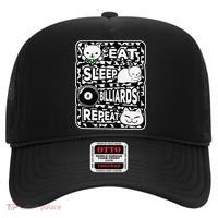 Eat Sleep Billiards Repeat Billiards Lover Outfit Hat thumb 0