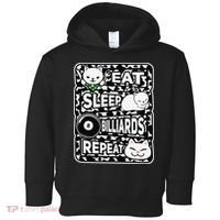 Eat Sleep Billiards Repeat Billiards Lover Outfit Toddler Hoodie thumb 0