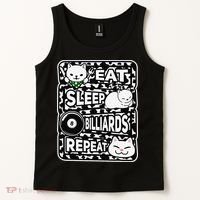 Eat Sleep Billiards Repeat Billiards Lover Outfit Tank Top thumb 2