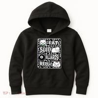 Eat Sleep Billiards Repeat Billiards Lover Outfit Kids Hoodie thumb 0