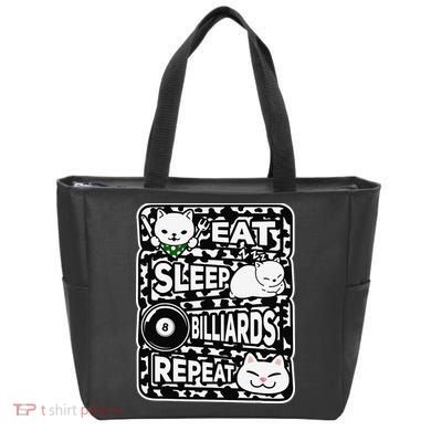 Eat Sleep Billiards Repeat Billiards Lover Outfit Tote Bag