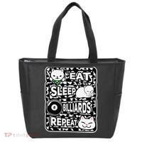 Eat Sleep Billiards Repeat Billiards Lover Outfit Tote Bag thumb 0