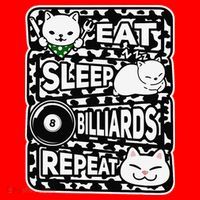 Eat Sleep Billiards Repeat Billiards Lover Outfit Santa Hat thumb 1