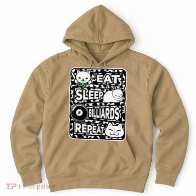 Eat Sleep Billiards Repeat Billiards Lover Outfit Hoodie