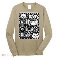 Eat Sleep Billiards Repeat Billiards Lover Outfit Long Sleeve Shirt thumb 0