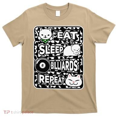 Eat Sleep Billiards Repeat Billiards Lover Outfit T-Shirt