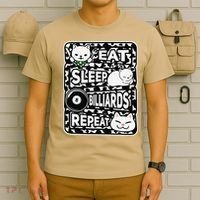 Eat Sleep Billiards Repeat Billiards Lover Outfit T-Shirt thumb 6