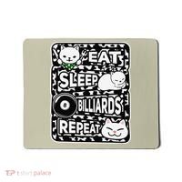 Eat Sleep Billiards Repeat Billiards Lover Outfit Mousepad thumb 0