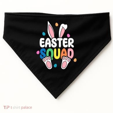 Easter Squad Bunny Holiday Colorful USA-Made Doggie Bandana