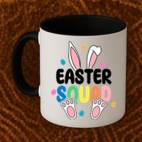 Easter Squad Bunny Holiday Colorful Coffee Mug thumb 2