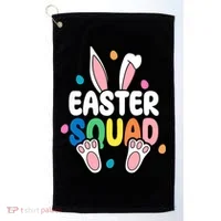 Easter Squad Bunny Holiday Colorful Golf Towel thumb 0