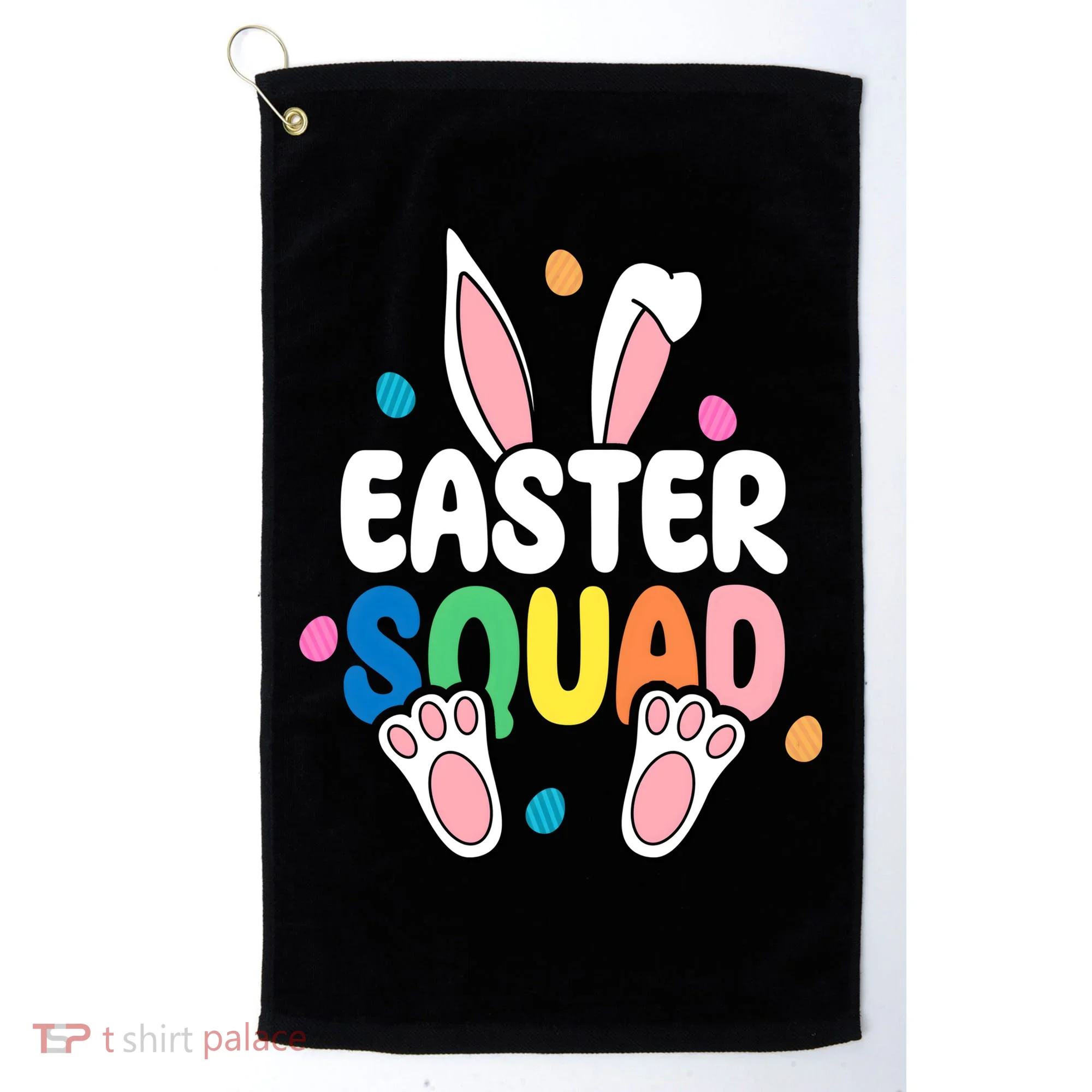 Easter Squad Bunny Holiday Colorful Golf Towel