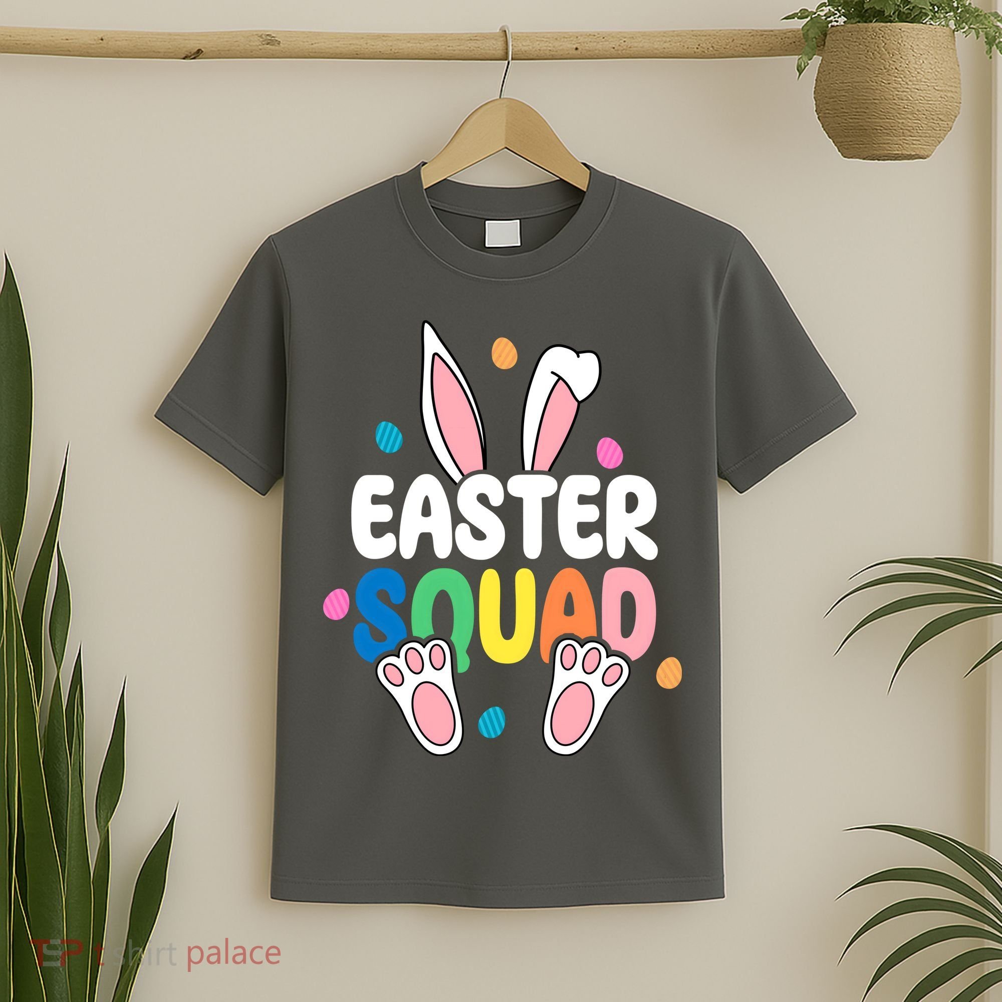 Easter Squad Bunny Holiday Colorful T-Shirt