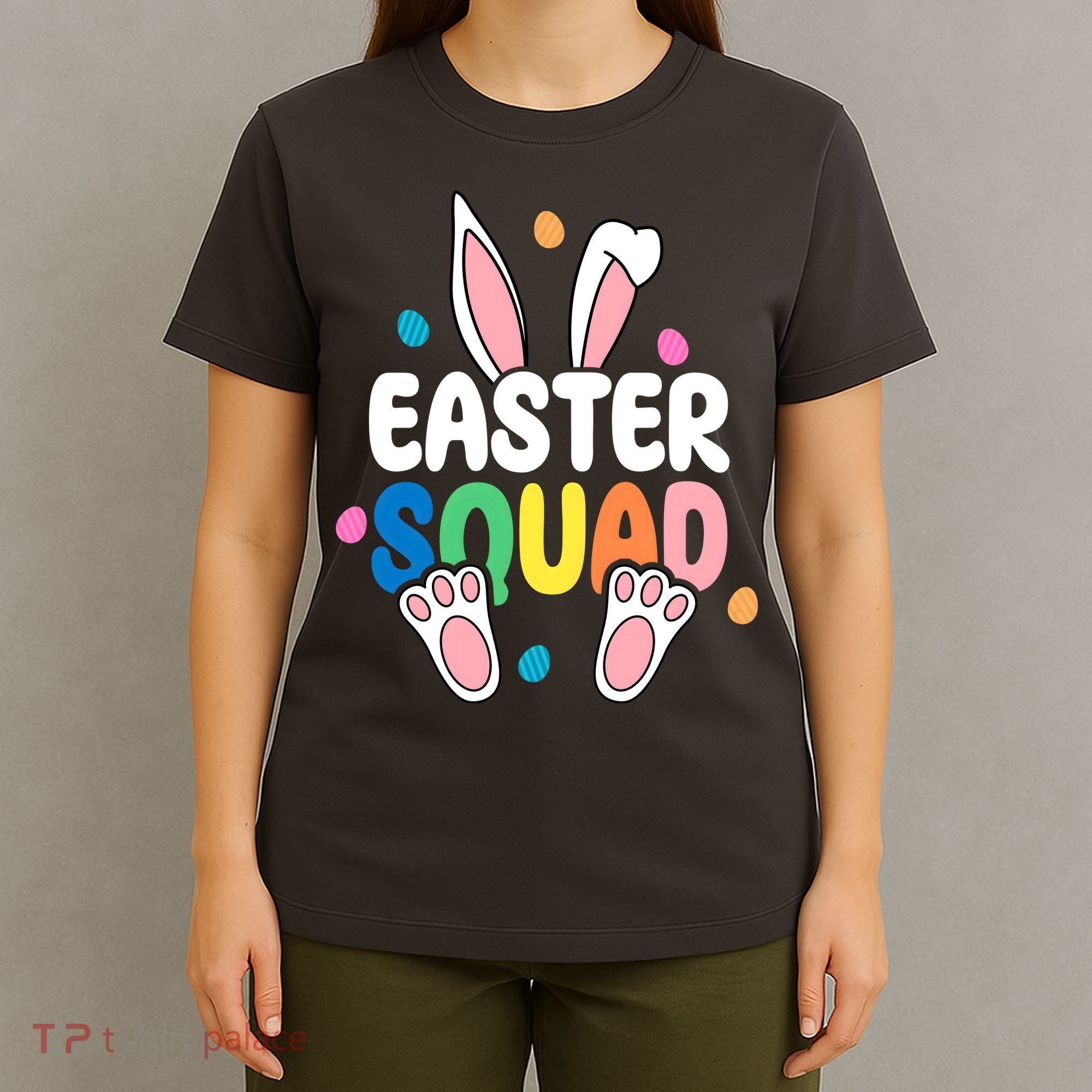 Easter Squad Bunny Holiday Colorful T-Shirt