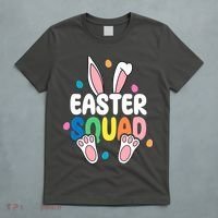 Easter Squad Bunny Holiday Colorful T-Shirt thumb 5