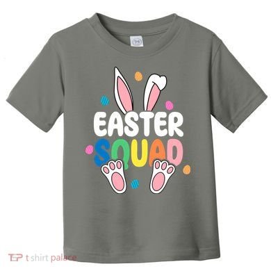 Easter Squad Bunny Holiday Colorful Toddler T-Shirt