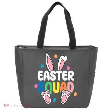 Easter Squad Bunny Holiday Colorful Tote Bag