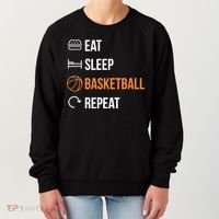 Eat Sleep Basketball Repeat | Basketball Women's Sweatshirt thumb 0
